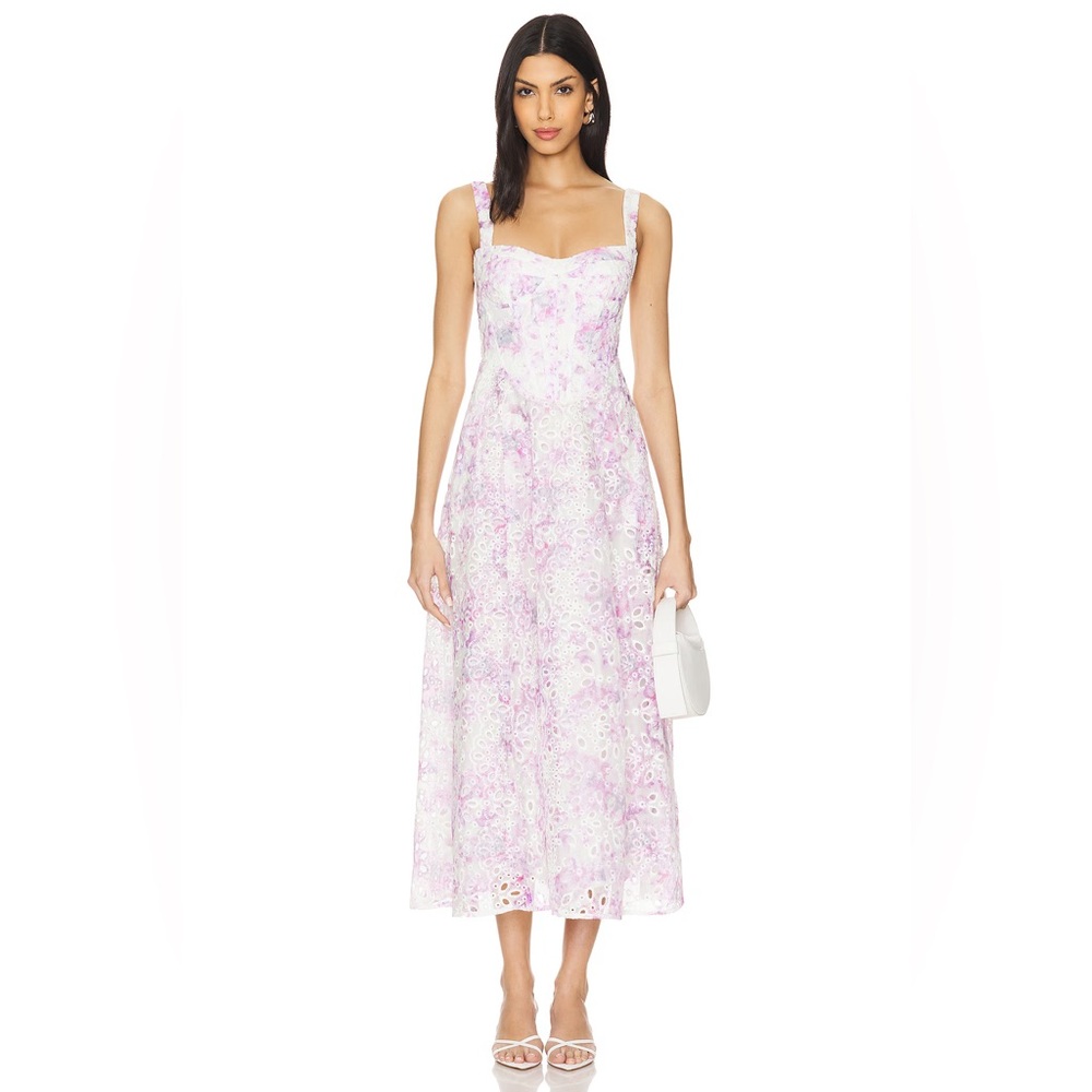 Adaline Broderie Midi Dress by Bardot, Size 4